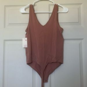 Mauve soft fitted bodysuit